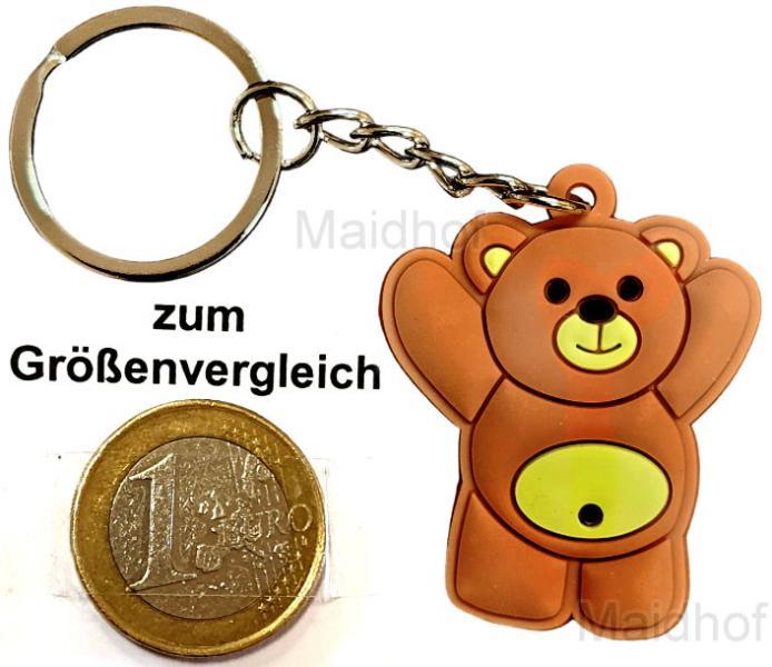 braune Bärchen an Schlüsselkette