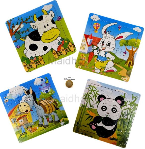 Holzpuzzle mit Tiermotiven