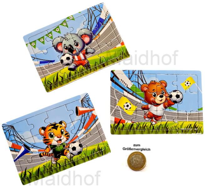 Puzzle mit Fußballmotiven